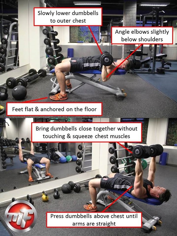 The Dumbbell Bench Press Weight Lifting Exercise Tips